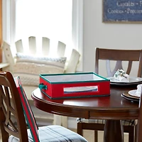 Household Essentials Holiday China Charger Plate Storage Box