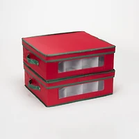 Household Essentials Holiday China Cup Storage Box