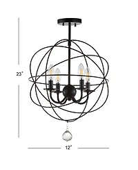 Jonathan Y Alma Metal Led Flush Mount