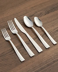 Cambridge Silversmiths Mena Frost 40-Piece Flatware with Chrome Buffet, Service for 8