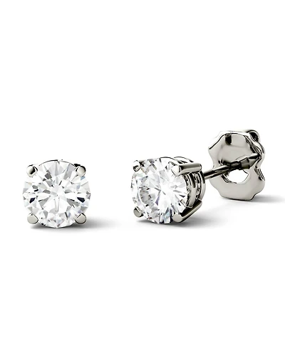Moissanite Stud Earrings (1/2 ct. t.w. Diamond Equivalent) in 14k white or yellow gold