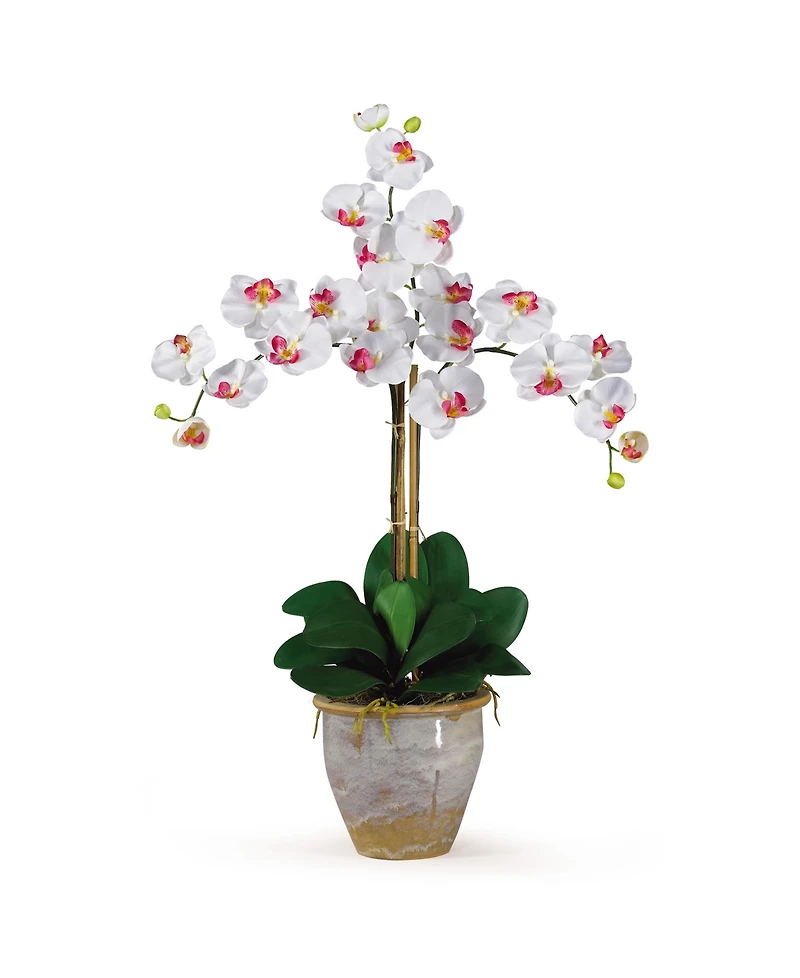 Nearly Natural Triple Phalaenopsis Silk Orchid Flower Arrangement