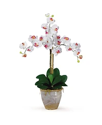 Nearly Natural Triple Phalaenopsis Silk Orchid Flower Arrangement