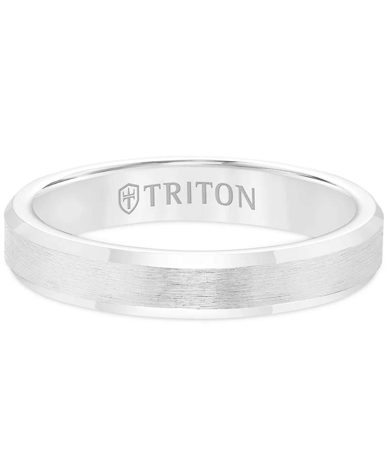 Triton Men's White Tungsten Carbide Ring