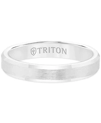 Triton Men's White Tungsten Carbide Ring