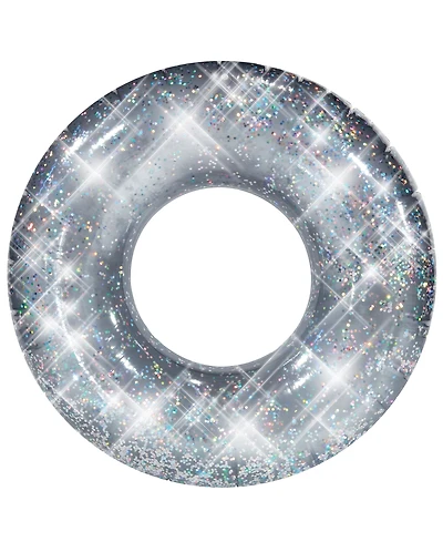 Pool Candy Glitter Swimming Pool Tube 48" - Silver Glitter