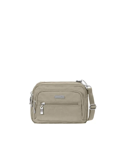 Baggallini Triple Zip Crossbody Bag