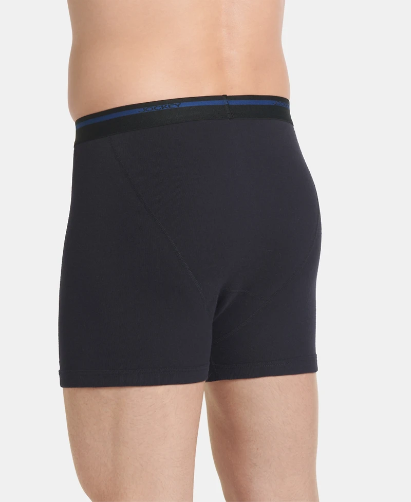 Jockey Men's Big & Tall 2-Pack Lightweight Cotton Boxer Briefs