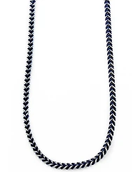 Sutton Stainless Steel Blue-Tone Chain Necklace