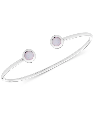 Blue Topaz Open Cuff Bracelet (2-1/10 ct. t.w.) Sterling Silver (Also Available Opal, Ruby, and Amethyst)