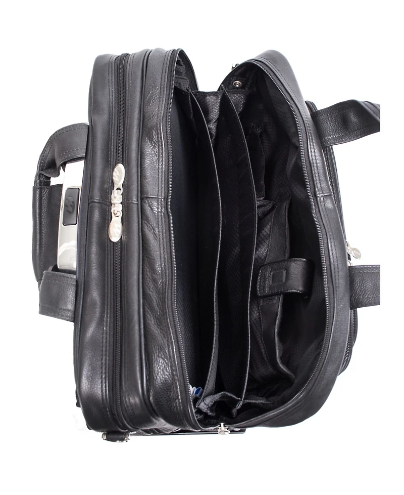 McKlein Gold Coast, 17" Patented Detachable -Wheeled Laptop Briefcase