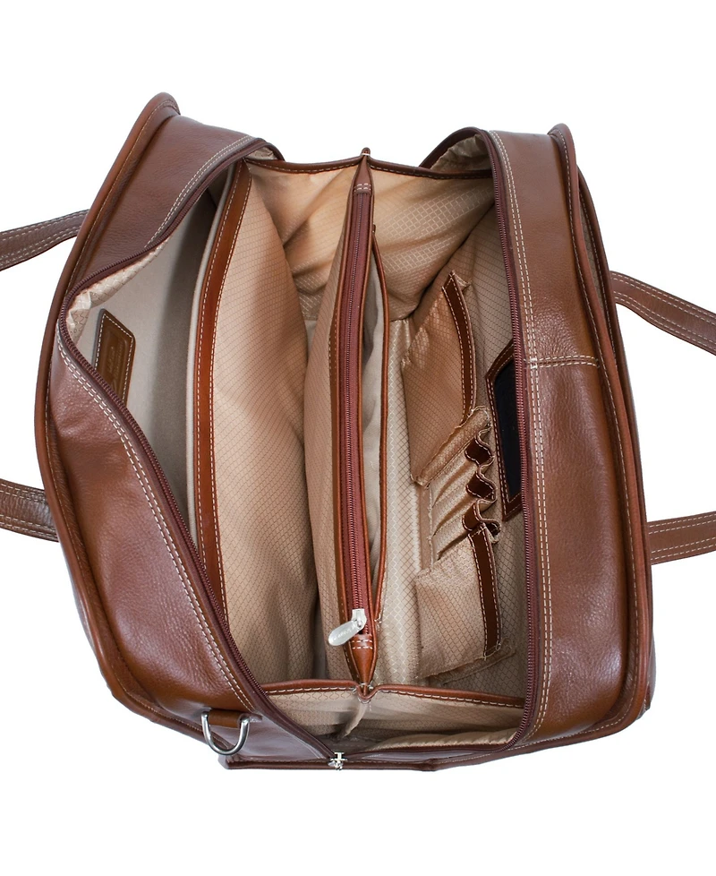 McKlein Siamod Carugetto Patented Detachable -Wheeled Laptop Briefcase
