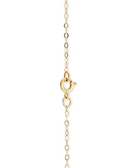 Mom Heart 18" Pendant Necklace in 10k Gold & 10k Rose Gold