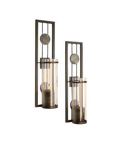 Danya B. Set of Two Contemporary Metal Wall Sconces