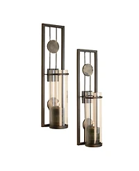 Danya B. Set of Two Contemporary Metal Wall Sconces