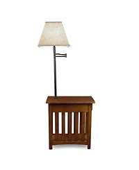 Leick Home Mission Lamp Table, Medium Oak Finish