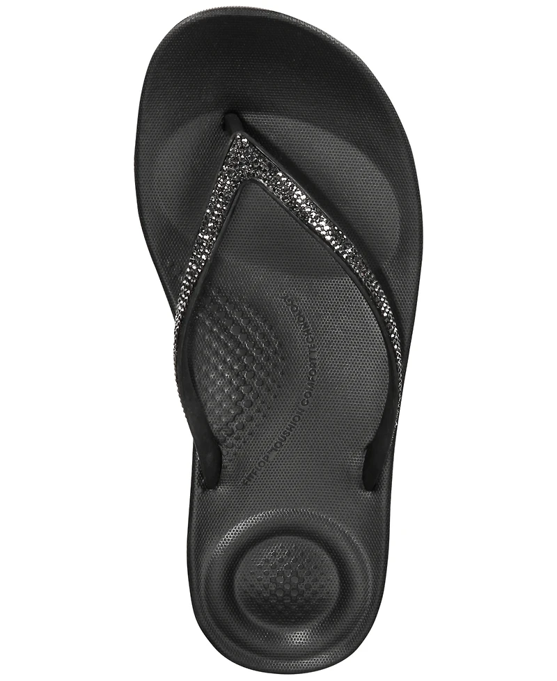 FitFlop Women's Iqushion Sparkle Flip-Flop Sandal