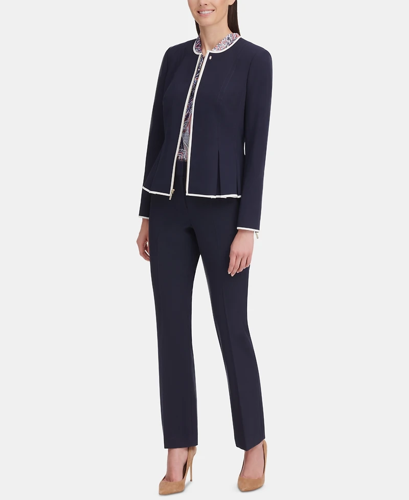 Tommy Hilfiger Women's Zip-Front Peplum Jacket