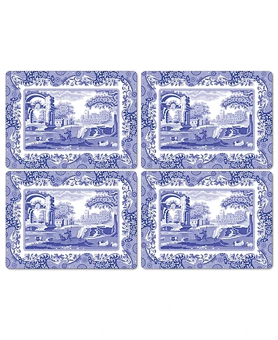Spode Blue Italian Placemats, Set of 4
