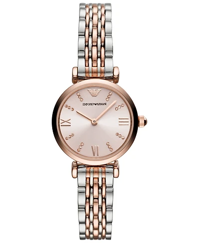 Emporio Armani Women's Two-Tone Stainless Steel Bracelet Watch 28mm