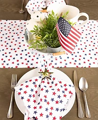 Americana Stars Print Table Runner 14" X 72"