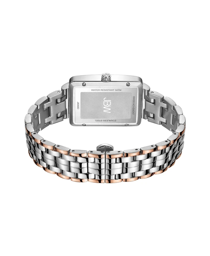 Jbw Women's Mink Diamond (1/8 ct.t.w.) Stainless Steel Watch
