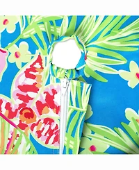 Summer Floral Outdoor Table cloth with Zipper 52" Round