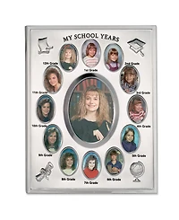 Lawrence Frames My School Years Silver Plated Multi Picture Frame - 8" x 10"