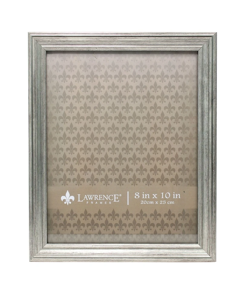 Lawrence Frames Sutter Burnished Silver Picture Frame - 8" x 10"