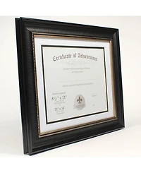 Lawrence Frames Dual Use Black Beaded Document Frame - 11" x 14"