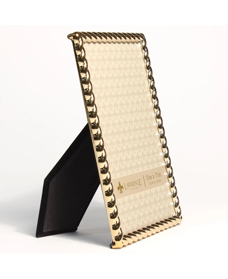 Lawrence Frames Golden Rope Picture Frame - 5" x 7"