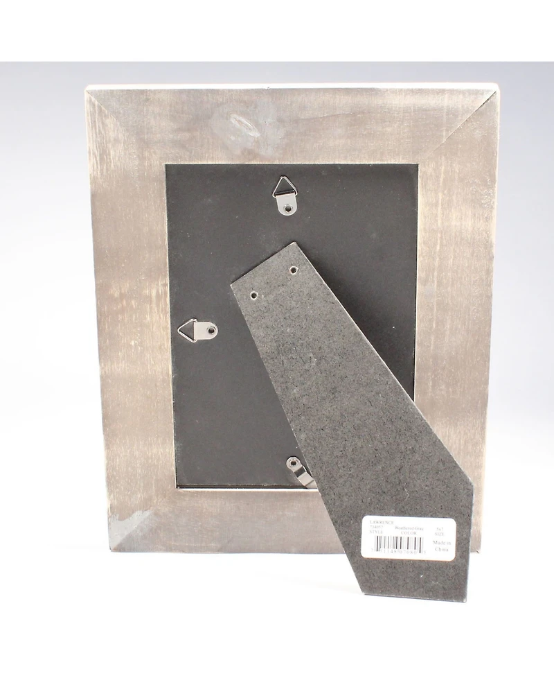 Lawrence Frames Distressed Gray Wood with White Wash Picture Frame