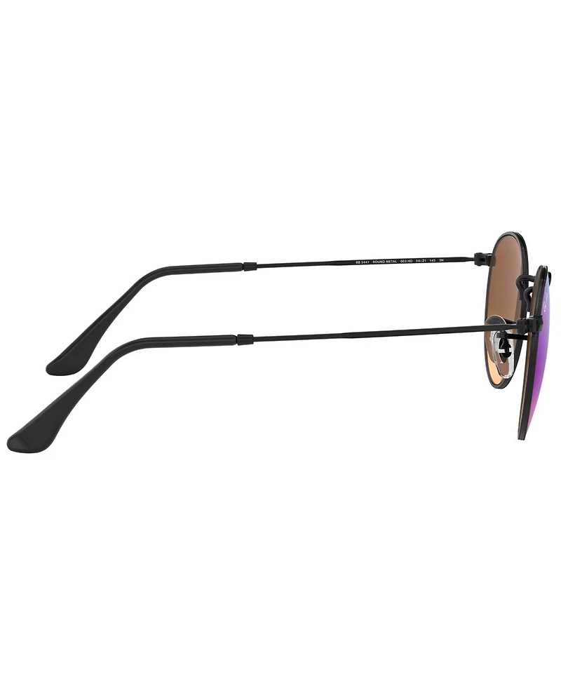 Ray-Ban Sunglasses, RB3447 Round Flash Lenses
