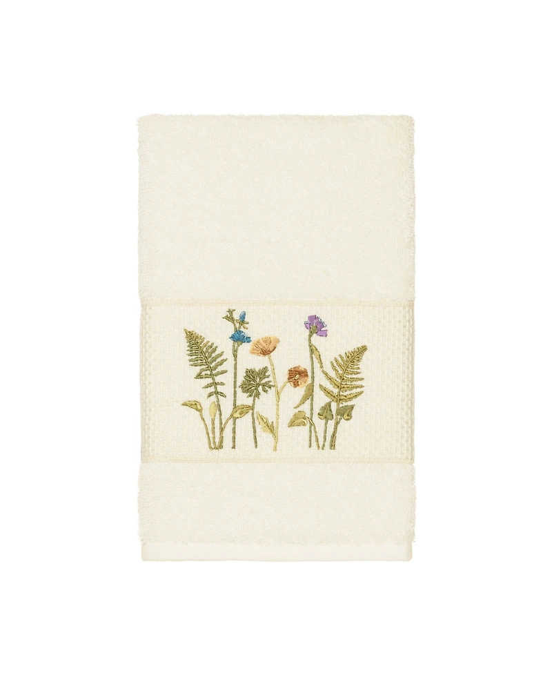 Linum Home Turkish Cotton Serenity Embellished Hand Towel