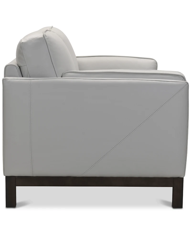 Closeout! Virton 87" Leather Sofa, Created for Macy's