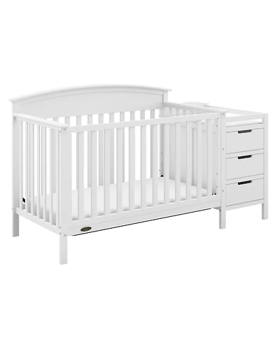 Graco Benton 4-in-1 Convertible Crib and Changer (Pebble Gray)