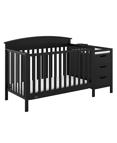 Graco Benton 4-in-1 Convertible Crib and Changer (Pebble Gray)