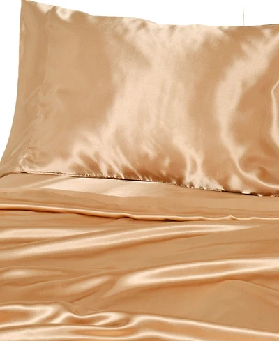 Beatrice Home Fashions Luxurious Satin 3-Pc. Sheet Set, Twin