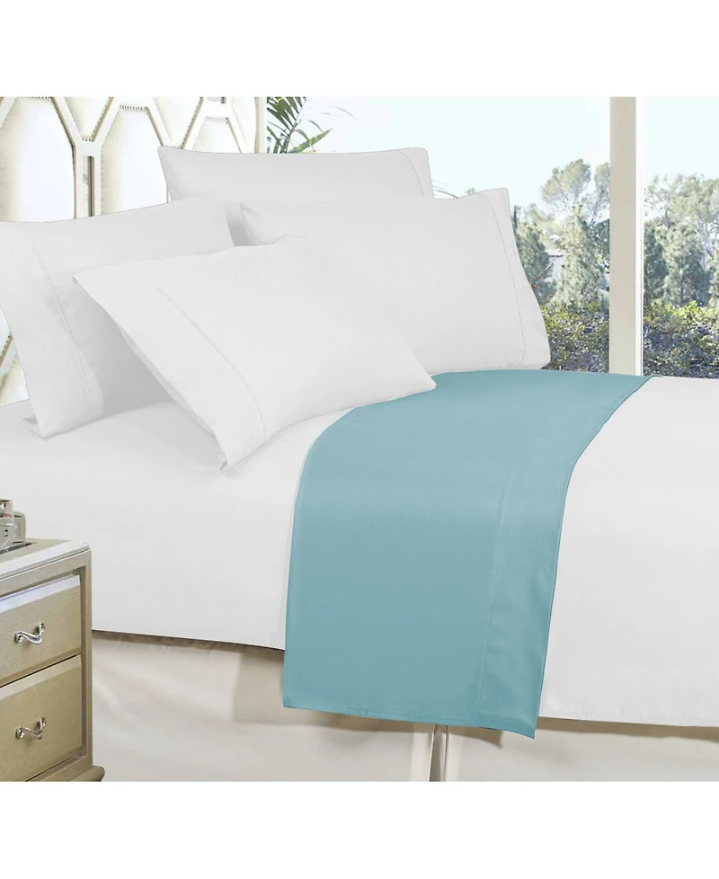 Elegant Comfort Silky Soft Flat Sheet, California King