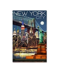 Lantern Press 'New York' Canvas Art