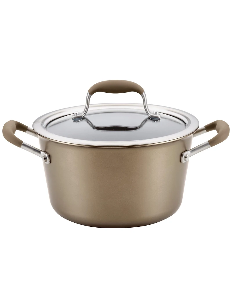 Anolon Advanced Home Hard-Anodized Nonstick 4.5-Qt. Tapered Saucepot