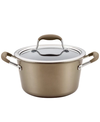 Anolon Advanced Home Hard-Anodized Nonstick 4.5-Qt. Tapered Saucepot