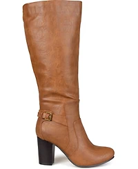 Journee Collection Women's Carver Block Heel Knee High Boots
