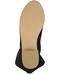 Journee Collection Women's Sanora Stacked Heel Mid Shaft Boots