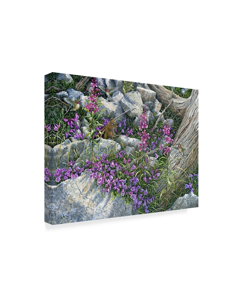 Jeff Tift 'Squirrel Painting' Canvas Art - 14" x 19"