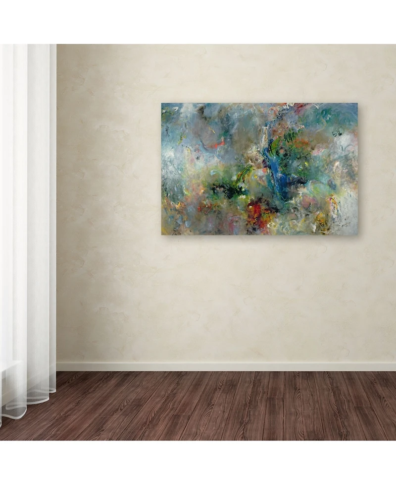 Jane Deakin 'Valley of the Waterfalls' Canvas Art - 30" x 47"
