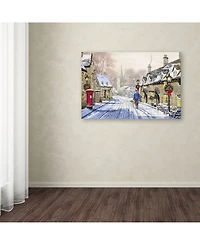 The Macneil Studio 'Christmas Village x2' Canvas Art - 16" x 24"