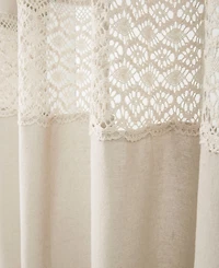 Lush Decor Dana Lace Shower Curtain, 72" x
