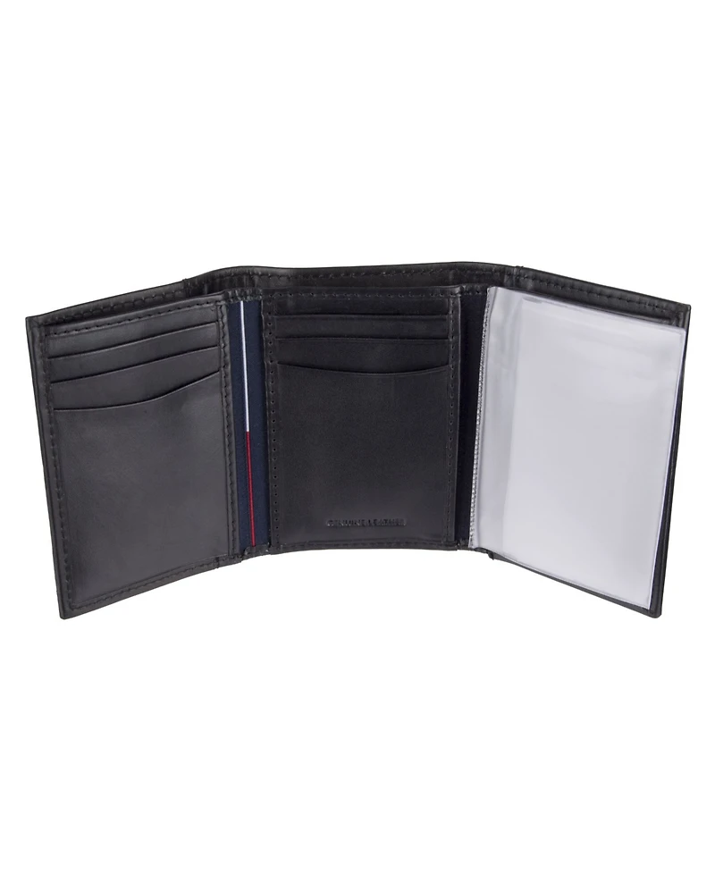 Tommy Hilfiger Men's Genuine Leather Trifold Wallet