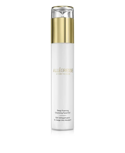 Allegresse 24K Skincare Deep Foaming Cleansing Facial Gel 4.0 oz